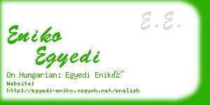 eniko egyedi business card